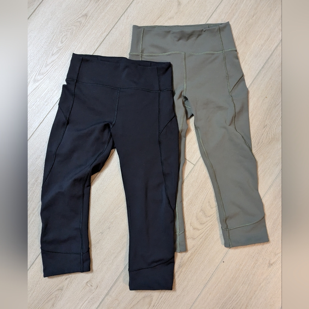 Lululemon in movement crop leggings bundle